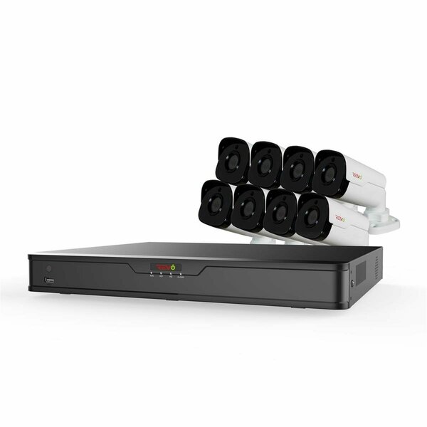 Revo America Ultra HD 16 Channel 3TB NVR Surveillance System with 8 x 4 Megapixel Cameras RU162B8G-3T